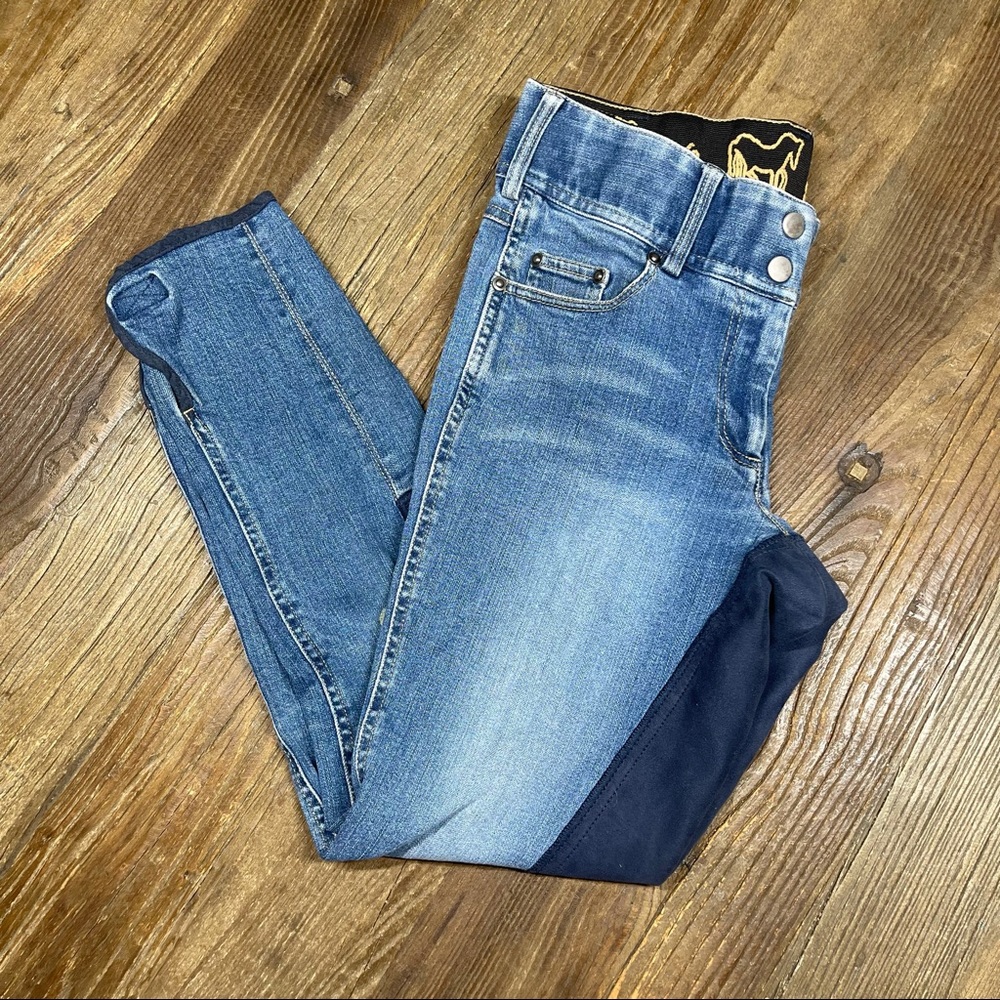 Goode Rider Full Seat Riding Jeans Size 28R - Picture 8 of 12